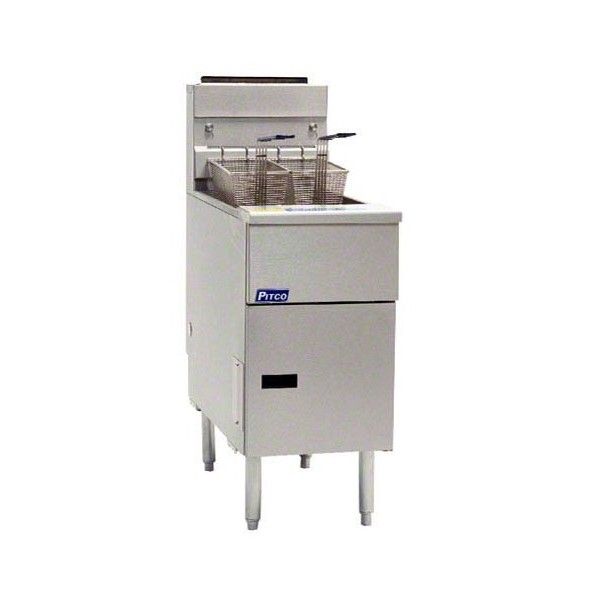 Pitco CE-SG14TS Twin Tank Solstice Gas Fryer