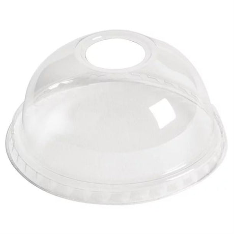Plastico Domed Lids With Hole 95mm (Pack of 1000) - DE133