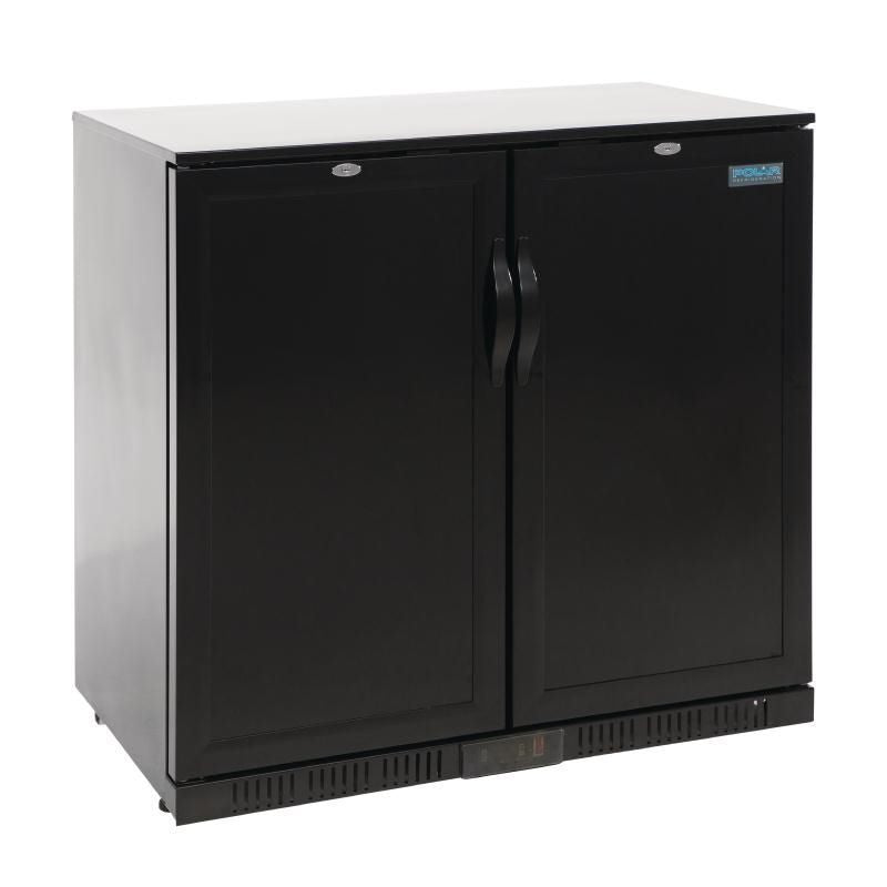 Polar Back Bar Cooler Double Solid Hinged Door - GL016 Double Door Bottle Coolers Polar   