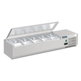 Polar G-Series Countertop Prep Fridge with Lid 5x 1/4GN - FA854 VRX Topping Units Polar   