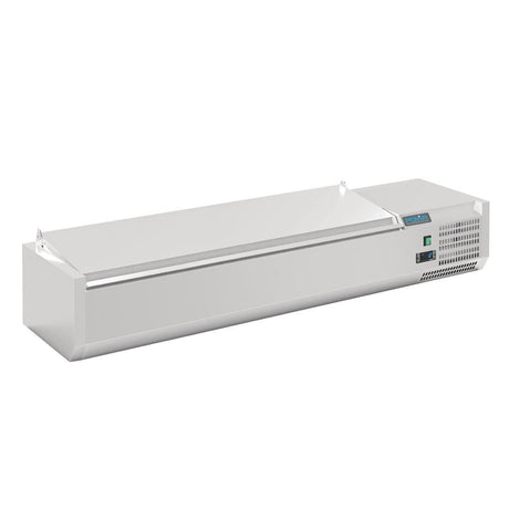 Polar G-Series Countertop Prep Fridge with Lid 6x 1/4GN - DA680 VRX Topping Units Polar   