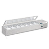 Polar G-Series Countertop Prep Fridge with Lid 7x 1/4GN - FA855 VRX Topping Units Polar   