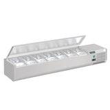 Polar G-Series Countertop Prep Fridge with Lid 7x 1/4GN - FA855 VRX Topping Units Polar   