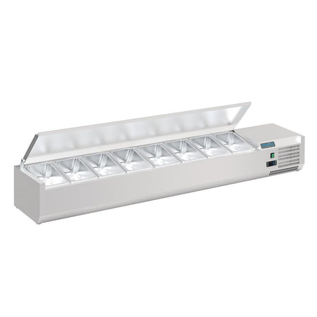 Polar G-Series Countertop Prep Fridge with Lid 8x 1/4GN - FA856 VRX Topping Units Polar   