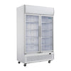 Polar G-Series Upright Display Cooler with Light Box 950Ltr with Hinged Doors - GE580 Upright Double Door Bottle Coolers Polar   