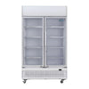 Polar G-Series Upright Display Cooler with Light Box 950Ltr with Hinged Doors - GE580 Upright Double Door Bottle Coolers Polar   