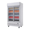 Polar G-Series Upright Display Cooler with Light Box 950Ltr with Hinged Doors - GE580 Upright Double Door Bottle Coolers Polar   