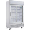 Polar G-Series Upright Display Cooler with Light Box 950Ltr with Sliding Doors - GE581 Upright Double Door Bottle Coolers Polar   