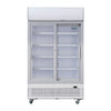 Polar G-Series Upright Display Cooler with Light Box 950Ltr with Sliding Doors - GE581 Upright Double Door Bottle Coolers Polar   