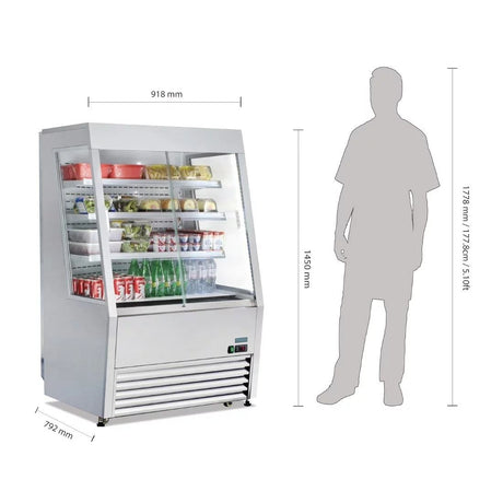 Polar Multideck with Lockable Sliding Doors - CM287 Refrigerated Merchandisers Polar   