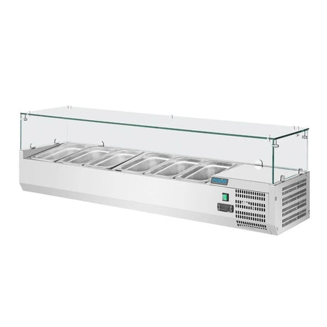 Polar Refrigerated Servery Topper 6 GN - GD876 VRX Topping Units Polar   