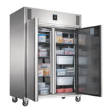 Polar U-Series Premium Double Door Upright Freezer 1170Ltr - UA004 Refrigeration Uprights - Double Door Polar   