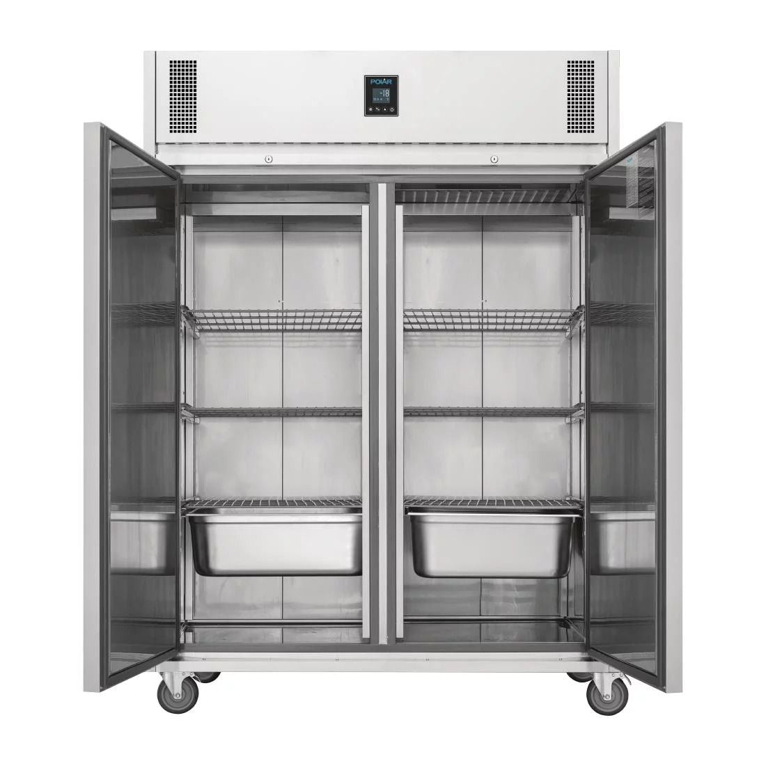 Polar U-Series Premium Double Door Upright Freezer 1170Ltr - UA004 Refrigeration Uprights - Double Door Polar   