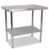 Empire 1500mm Premium Stainless Steel Centre Prep Table with Undershelf Commercial Kitchen Bench - P-SSCT-150 Stainless Steel Centre Tables Empire