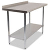 Empire 1500mm Premium Stainless Steel Wall Prep Table with Undershelf & Upstand Kitchen Bench - P-SSWT-150 Stainless Steel Wall Tables Empire