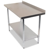 Empire Premium Stainless Steel Wall Prep Table 1800mm Wide with Upstand - P-SSWT-180