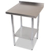 Empire 600mm Premium Stainless Steel Wall Prep Table with Undershelf & Upstand Kitchen Bench - P-SSWT-60 Stainless Steel Wall Tables Empire