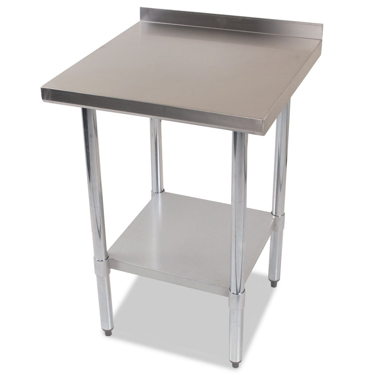 Empire 600mm Premium Stainless Steel Wall Prep Table with Undershelf & Upstand Kitchen Bench - P-SSWT-60 Stainless Steel Wall Tables Empire