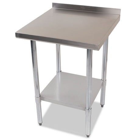 Empire 600mm Premium Stainless Steel Wall Prep Table with Undershelf & Upstand Kitchen Bench - P-SSWT-60 Stainless Steel Wall Tables Empire