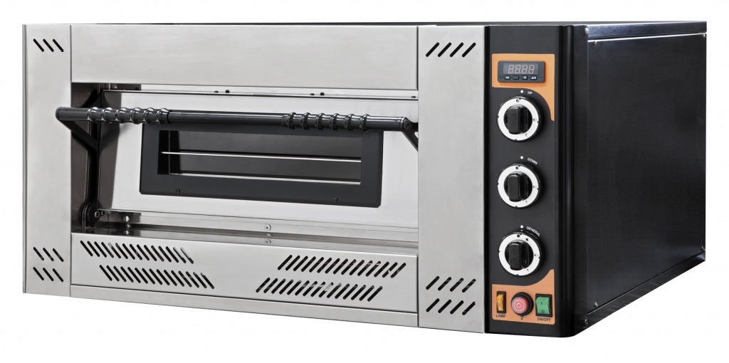 Prisma Single Deck Gas Pizza Oven 4 x 12" Pizzas - GAS4 Single Deck Pizza Ovens Prismafood   