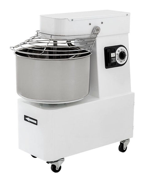 Prismafood Heavy Duty Spiral Mixer Variable Speed 32 Litre / 25Kg Capacity - IBV30 Variable Speed Dough Mixers Prismafood   