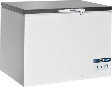 Prodis AR350SS 350 litre chest freezer with stainless steel lid