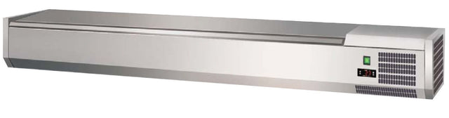 Prodis T18S 1800mm 8 x 1/3GN topping unit with stainless steel lid