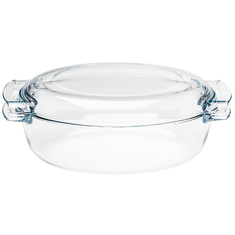 Pyrex Oval Glass Casserole Dish 4.5Ltr - P591