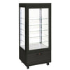 Roller Grill Display Fridge with Fixed Shelves Black - DT737