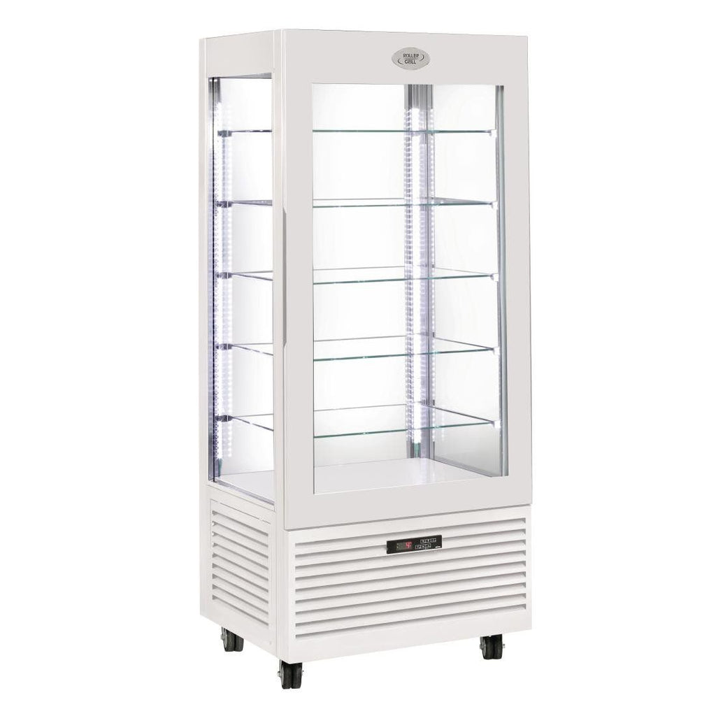 Roller Grill Display Fridge with Fixed Shelves White - DT738