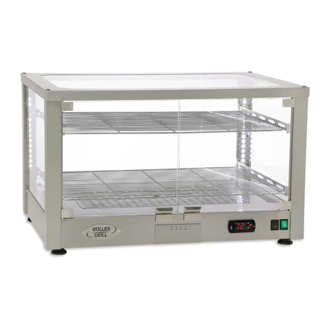 Roller Grill Heated 2 Shelf Display Cabinet WD780 SI - DF410