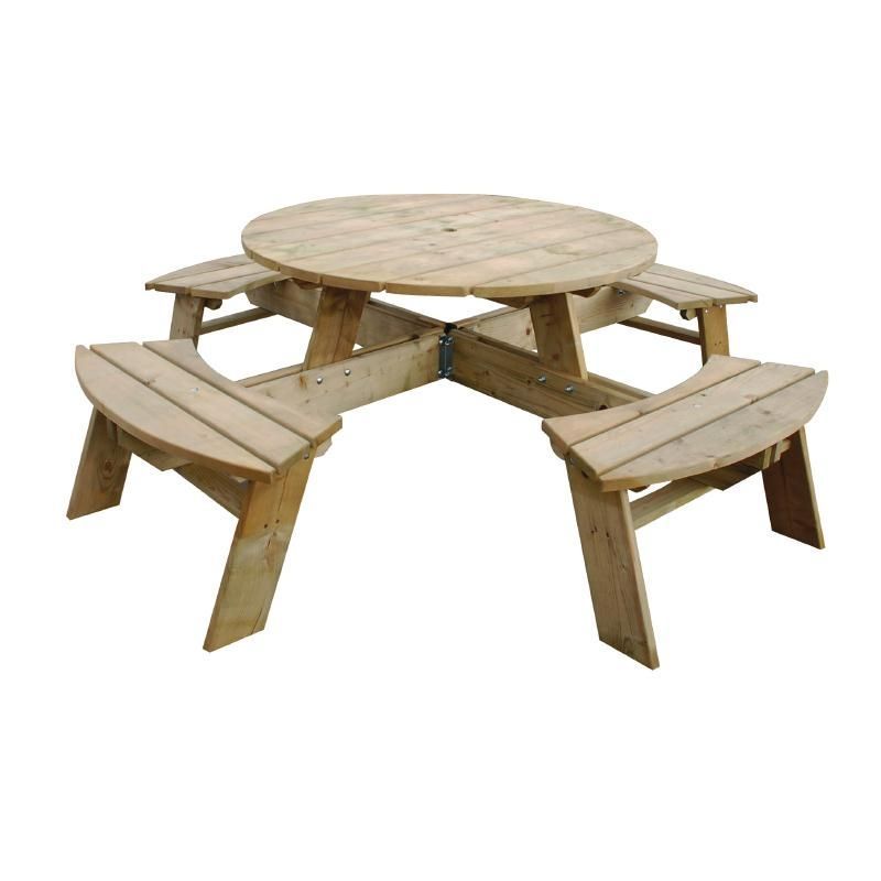 Round Picnic Table - CG097 Picnic Benches Rowlinson   