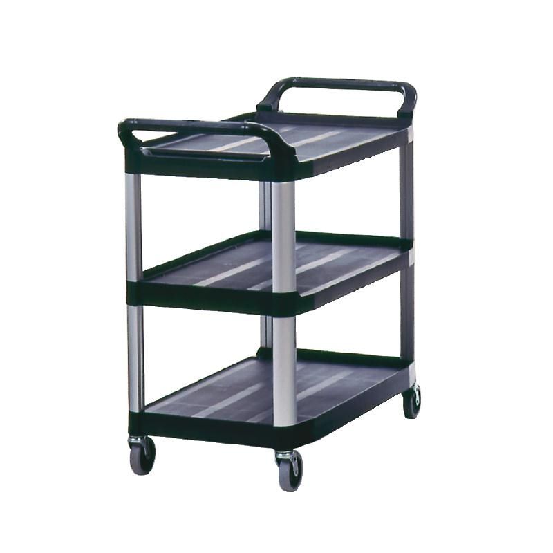 Rubbermaid X-tra Utility Trolley Black Service Trolleys Rubbermaid   