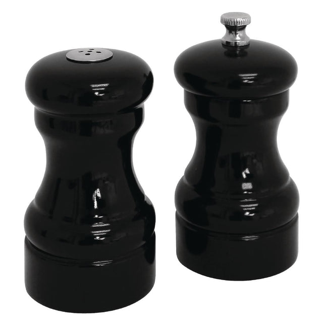 Salt and Pepper Set Black - GL087 Table Presentation Olympia   