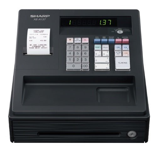 SHARP Cash Register - XE-A137 Black Cash Registers SHARP   