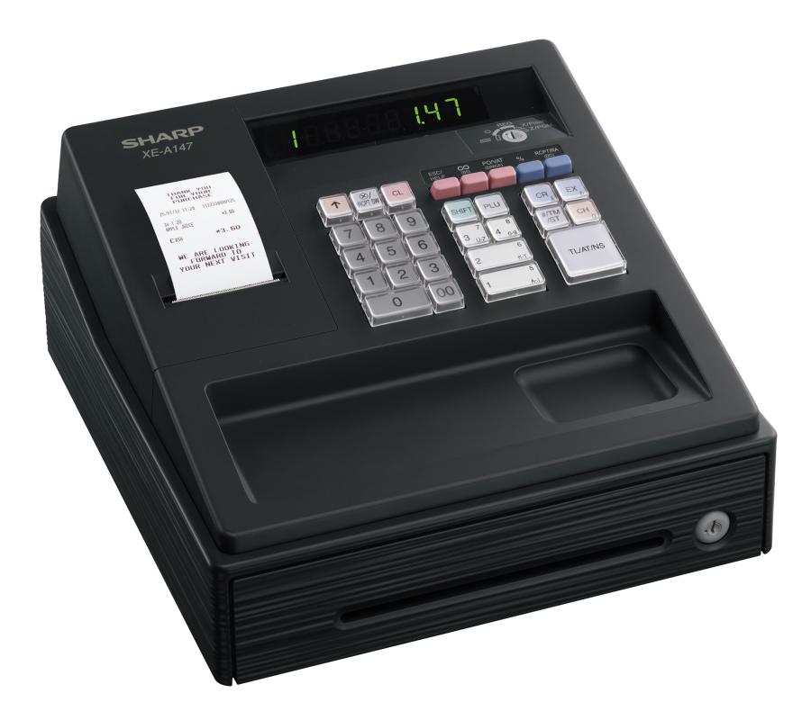 SHARP Cash Register - XE-A147 Black Cash Registers SHARP   