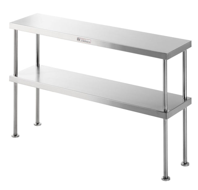 Simply Stainless 1200mm Double Overshelf - SS131200 Stainless Steel Over Shelves Simply Stainless   