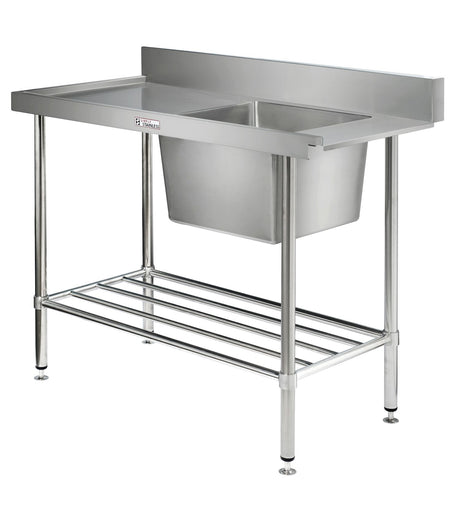 Simply Stainless Dishwash Table & Sink - SS081200L Dishwasher Sinks Simply Stainless   