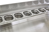 Sterling Pro Cobus 3 Door Prep Counter Fridge 8 x GN1/6 - SPU300PZ Pizza Prep Counters - 3 Door Sterling Pro   