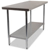 Empire 1500mm Stainless Steel Centre Table with Undershelf Commercial Prep Bench - SSCT-150 Stainless Steel Centre Tables Empire