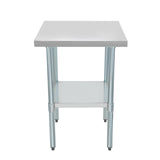 Empire 600mm Stainless Steel Centre Table with Undershelf Commercial Prep Bench - SSCT-60 Stainless Steel Centre Tables Empire
