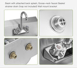 Empire Stainless Steel Hand Wash Basin Sink with Tap - HWB-1 Hand Wash Sinks Empire