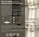 Empire Stainless Steel Stock Pot with Lid 71 Litre - B05638 Stock Pots Empire   