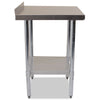 Empire Stainless Steel Wall Prep Table 600mm Wide with Upstand  - SSWT-60 Stainless Steel Wall Tables Empire   