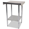 Empire Stainless Steel Wall Prep Table 600mm Wide with Upstand  - SSWT-60 Stainless Steel Wall Tables Empire   