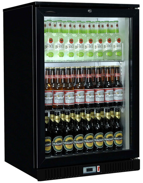 Sterling Pro Black Single Door Bottle Cooler - SP1HC-BK Single Door Bottle Coolers Sterling Pro   