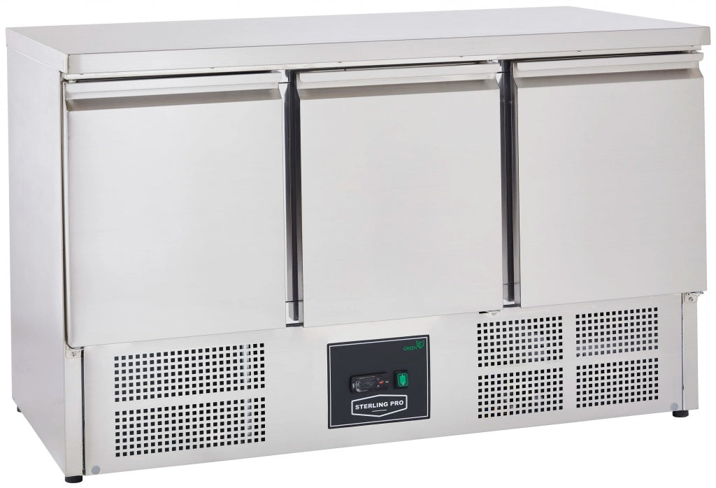 Sterling Pro Cobus 3 Door Refrigerated Counter 368 Litres - SPU303 Refrigerated Counters - Triple Door Sterling Pro   