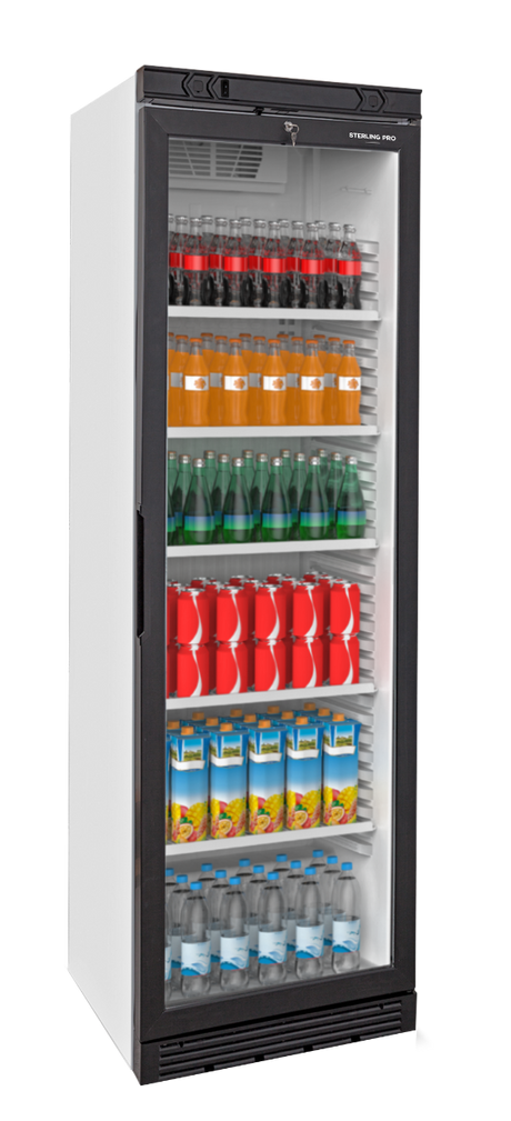 Sterling Pro Green Single Door Upright Display Chiller 379 Litres - SPG385 Upright Single Door Bottle Coolers Sterling Pro   