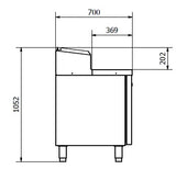 Sterling Pro 2 Door Refrigerated Preparation Counter - SPIZ-135 Pizza Prep Counters - 2 Door Sterling Pro   