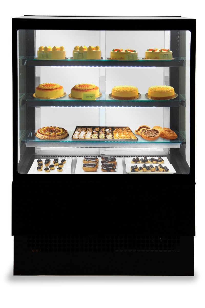 Sterling Pro Square Glass Patisserie Counter 0.9m Square Glass - EVO-K90 Standard Serve Over Counters Sterling Pro   